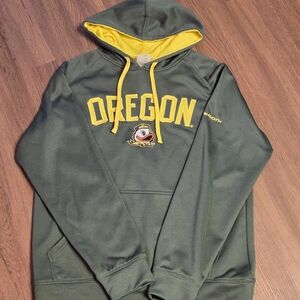 Knights Apparel Oregon Green and Yellow Hoodie OREGON DUCKS Size Medium